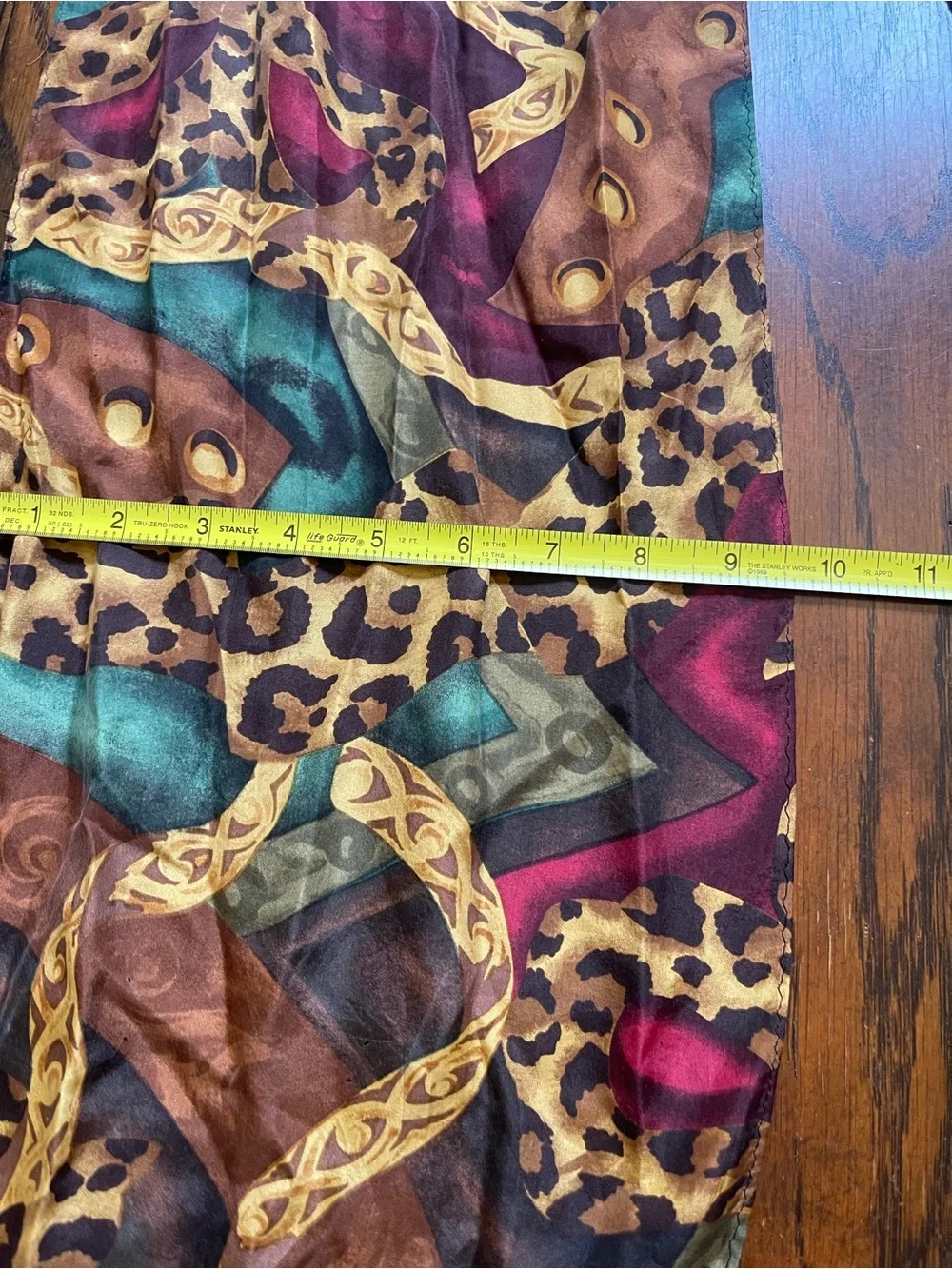 Set of #2  vintage long Sacha by 100% silk scarf